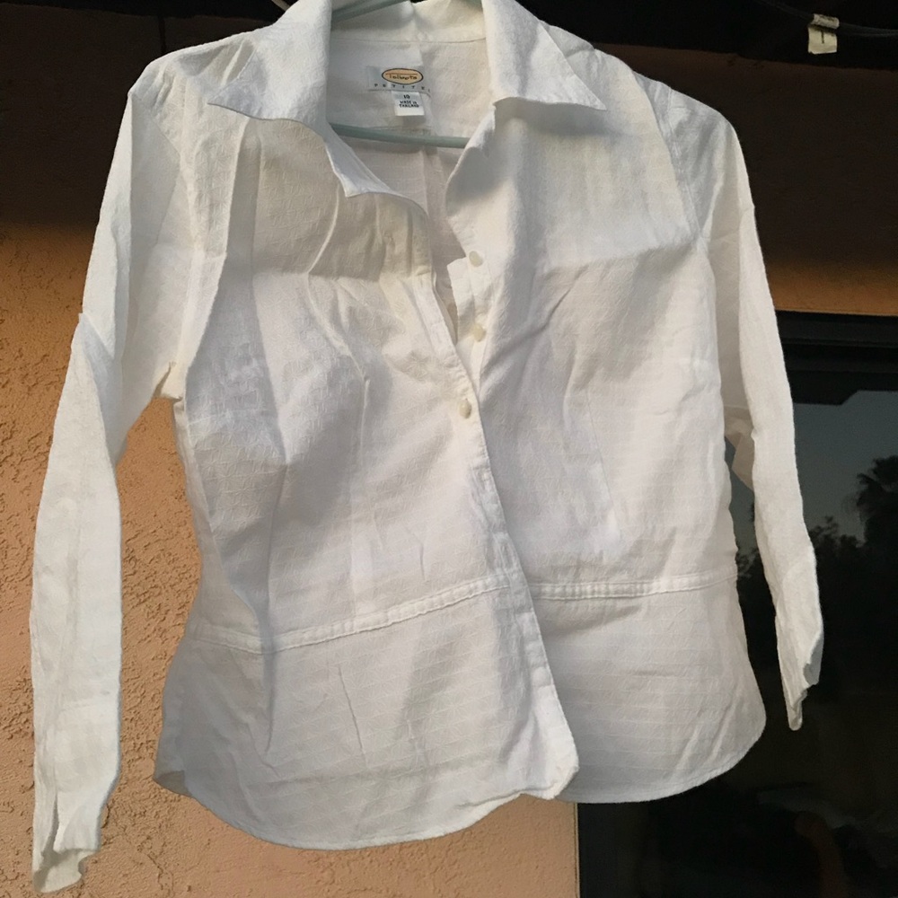 Talbots white blouse